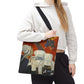 Gauguin, Paul - Vision of the Sermon (Jacob Wrestling with the Angel) (1888) - Tote Bag