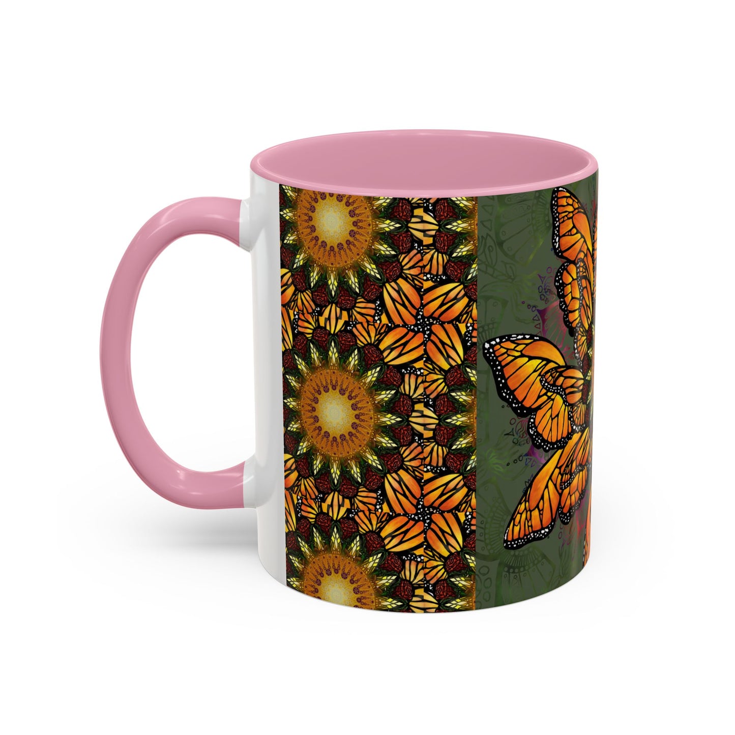 Pacio, Adam - Monarch Butterfly Mandala - Colorful Accent Mugs