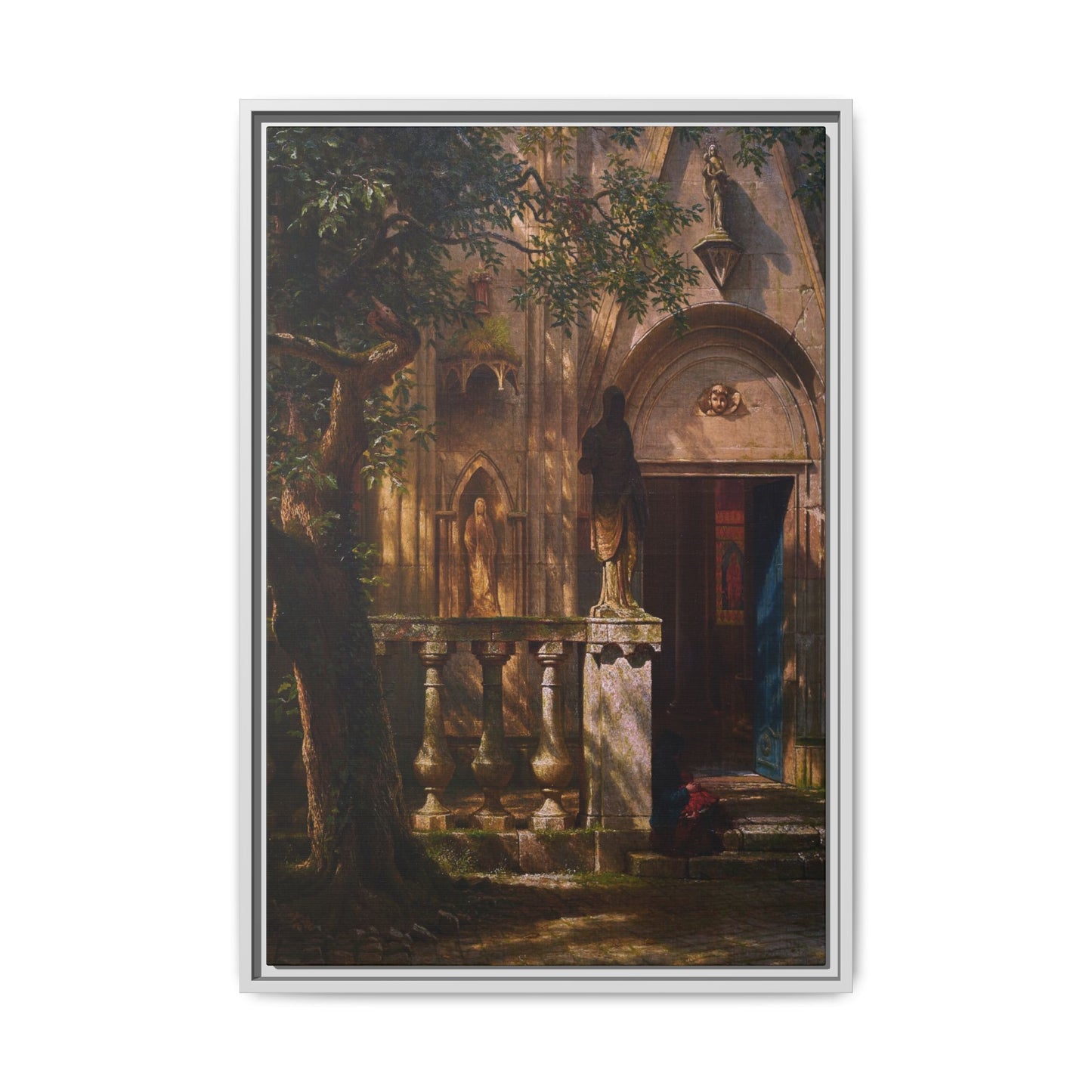 Bierstadt, Albert - Sunlight and Shadow  (1854) - Matte Canvas, Framed