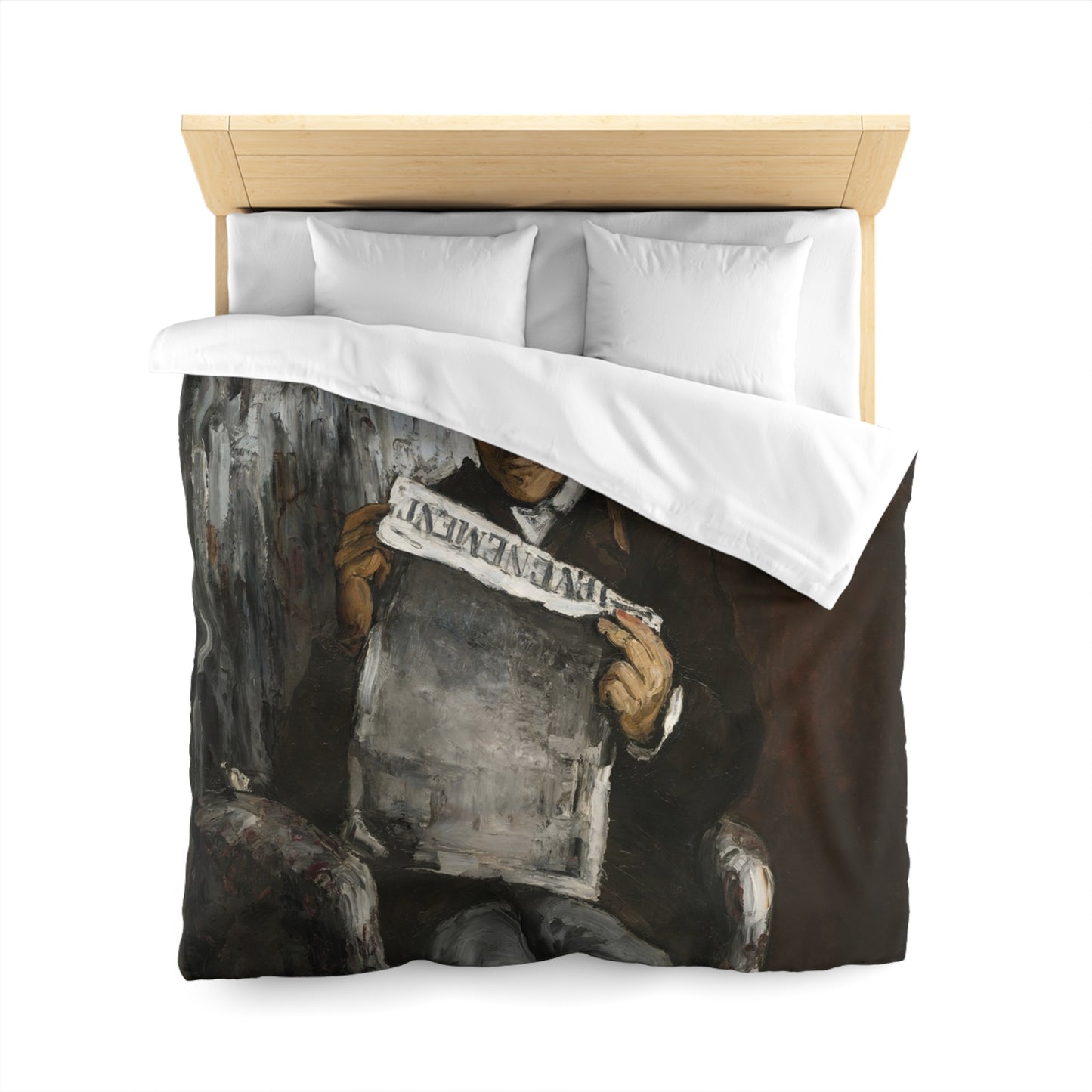Cézanne, Paul - The Artist’s Father (1866) - Microfiber Duvet Cover