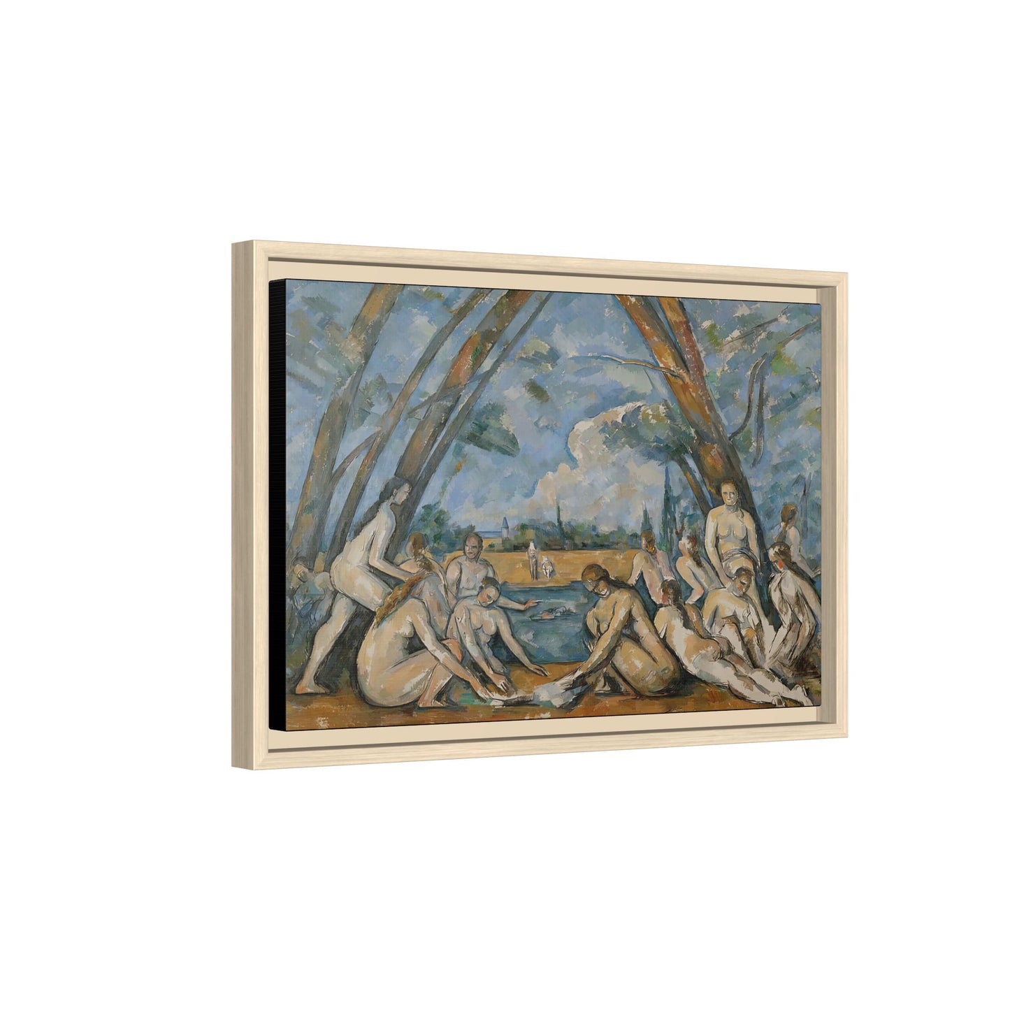 Cézanne, Paul - The Large Bathers (1906) - Matte Canvas, Framed