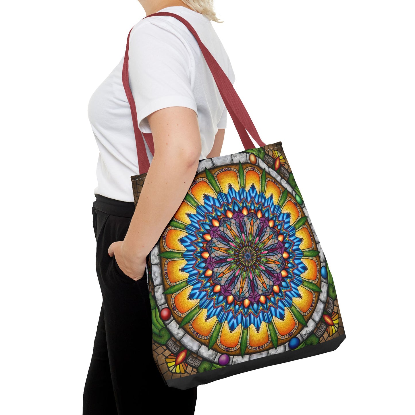 Pacio, Adam - Emerald Arrows Mandala - Tote Bag