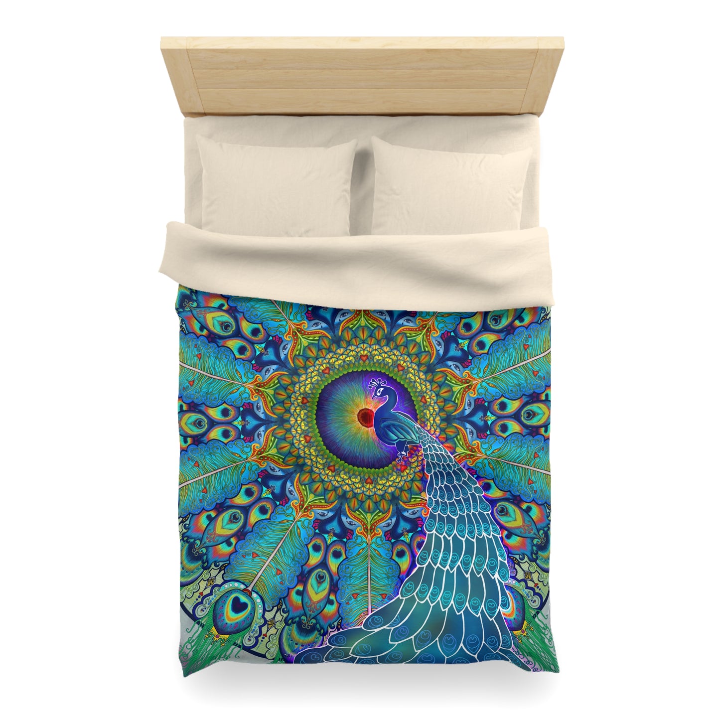 Pacio, Adam - Melek Taus Mandala - Microfiber Duvet Cover