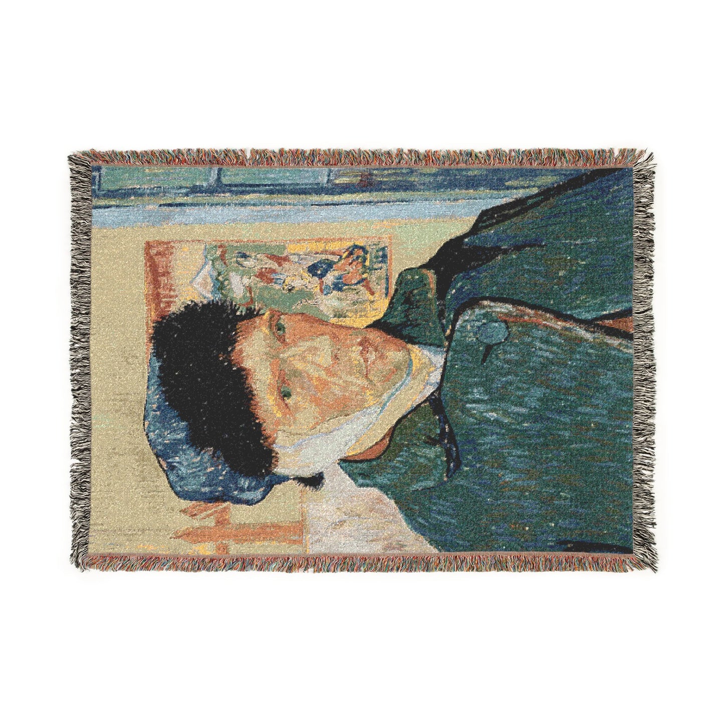 Van Gogh, Vincent - Self Portrait with Bandaged Ear (1889) - Woven Blanket