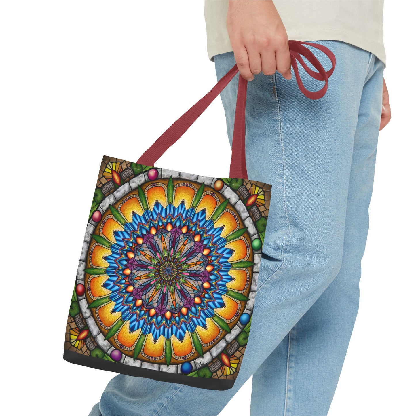 Pacio, Adam - Emerald Arrows Mandala - Tote Bag