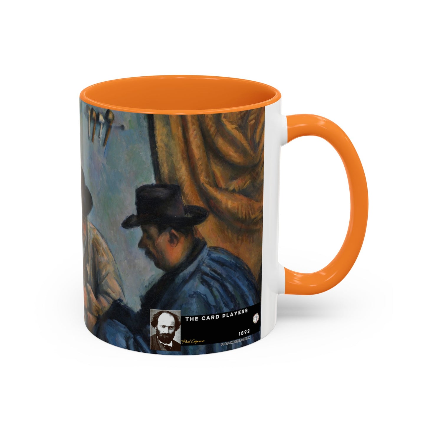 Cézanne, Paul - The Card Players (1892) - Colorful Accent Mugs