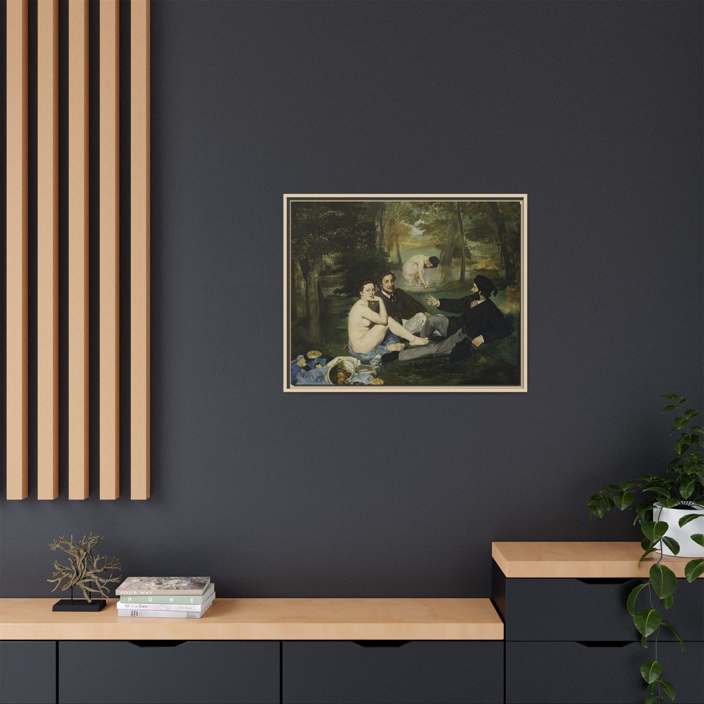 Manet, Édouard - Luncheon on the Grass (1863) - Matte Canvas, Framed