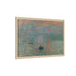 Monet, Claude - Impression, Sunrise (1872) - Matte Canvas, Framed