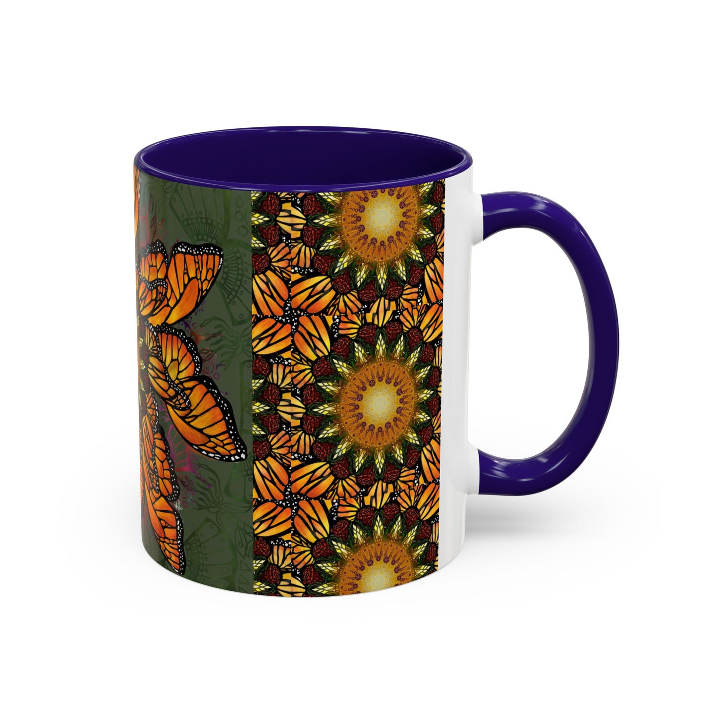 Pacio, Adam - Monarch Butterfly Mandala - Colorful Accent Mugs