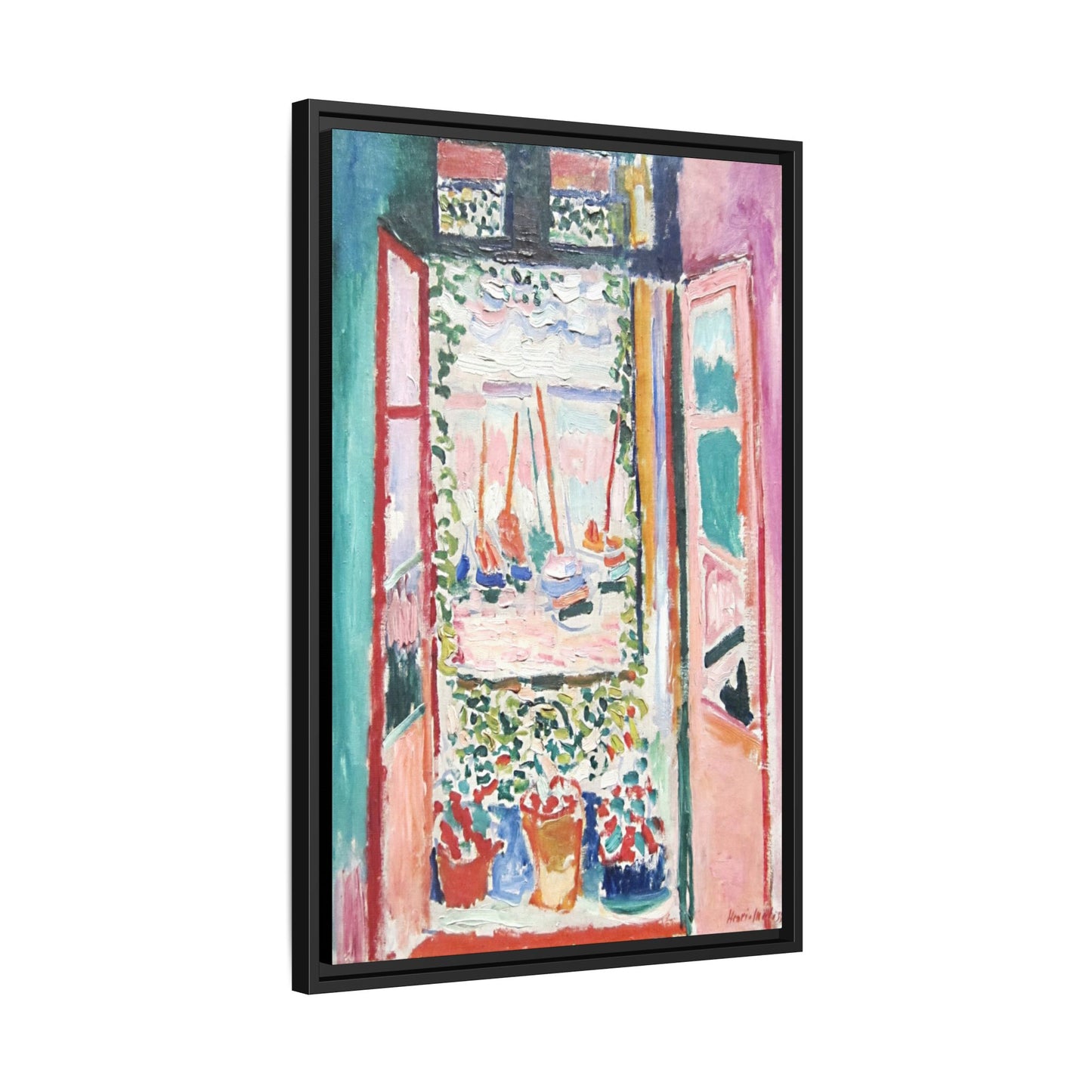 Matisse, Henri - Open Window, Collioure (1905) - Matte Canvas, Framed