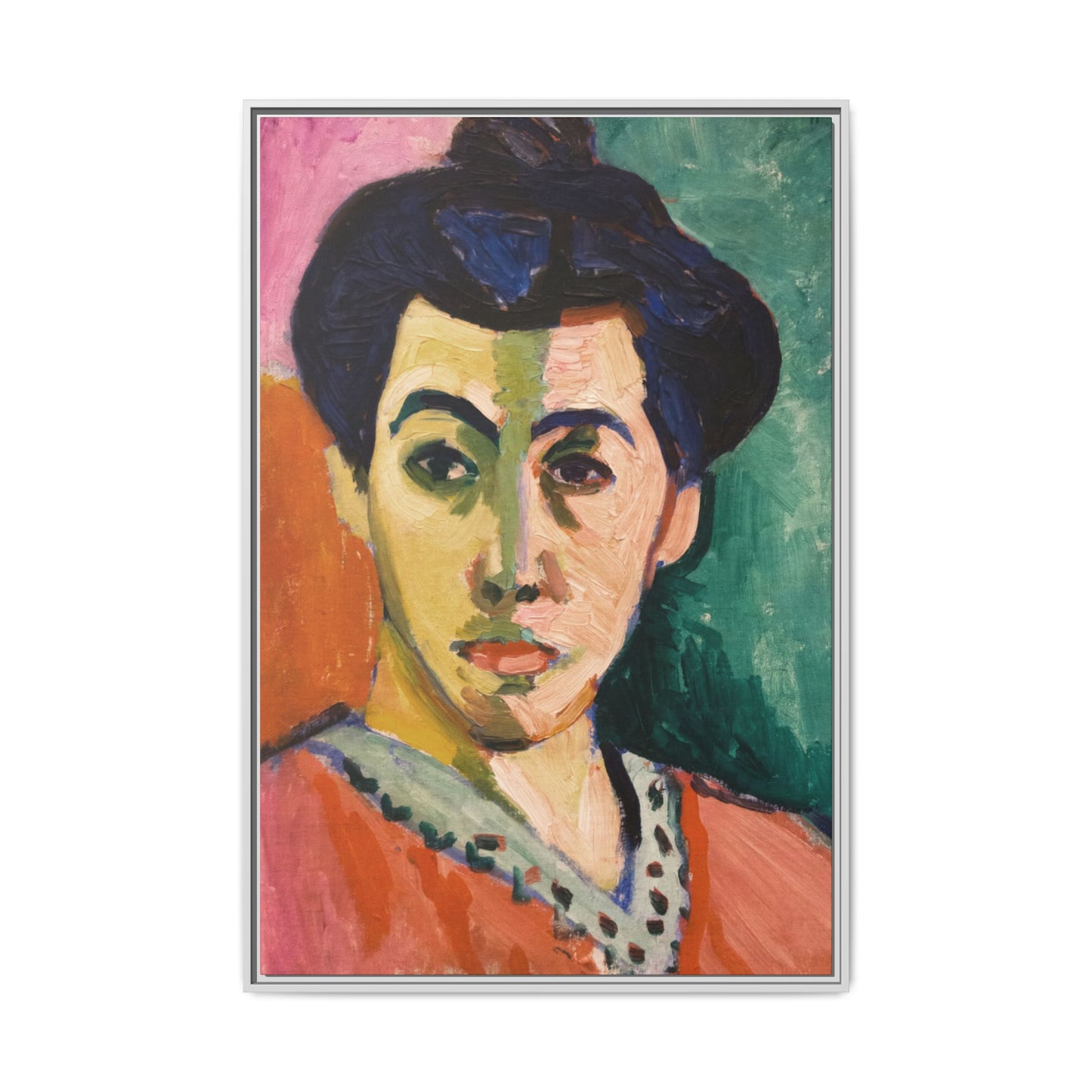 Matisse, Henri - The Green Stripe (1905) - Matte Canvas, Framed