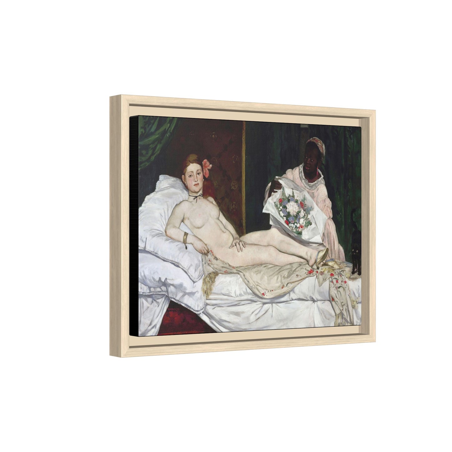 Manet, Édouard - Olympia (1870) - Matte Canvas, Framed