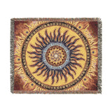Solar Disc Mandala - Woven Blanket