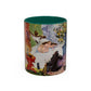 Cézanne, Paul - A Modern Olympia (1874) - Colorful Accent Mugs