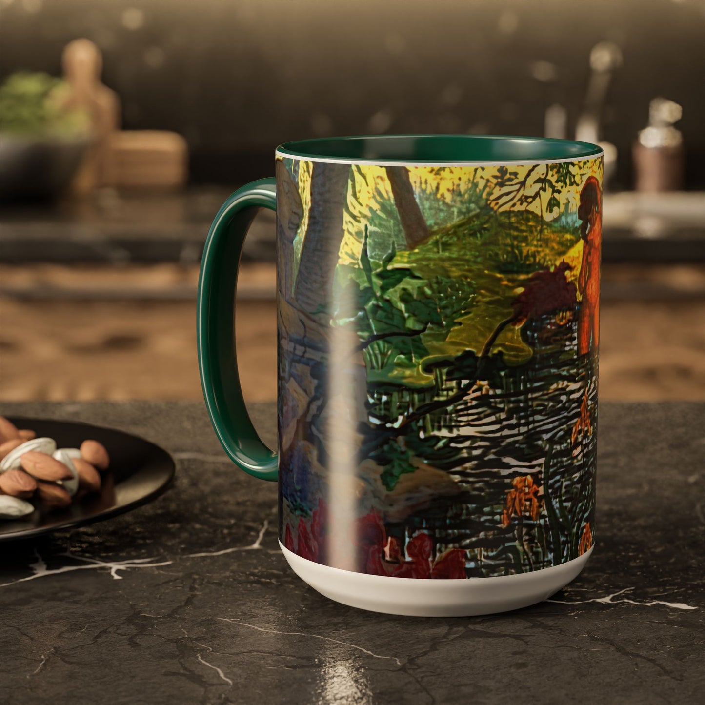Ranson, Paul - The Lotus Bather (1906) - Colorful Accent Mugs