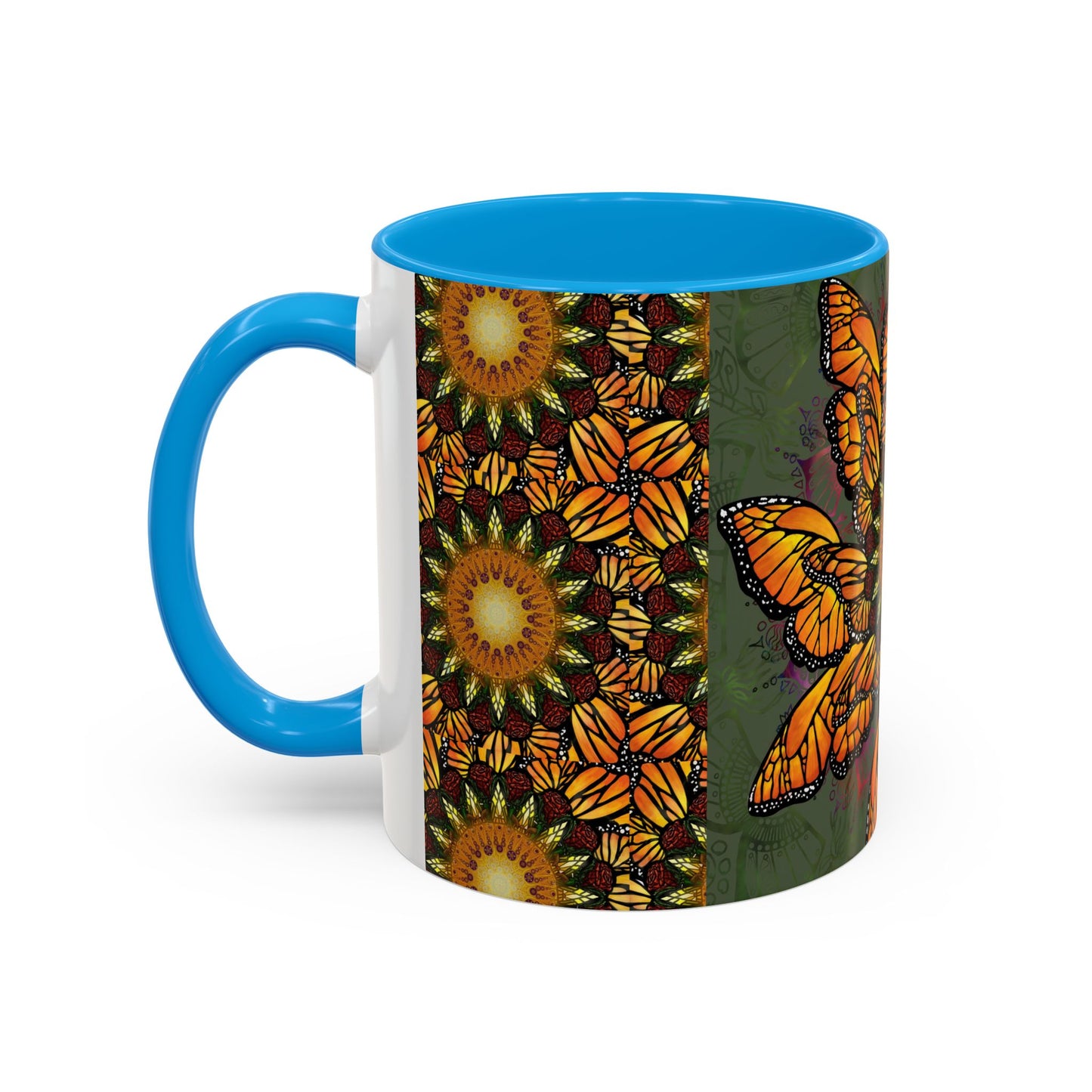 Pacio, Adam - Monarch Butterfly Mandala - Colorful Accent Mugs