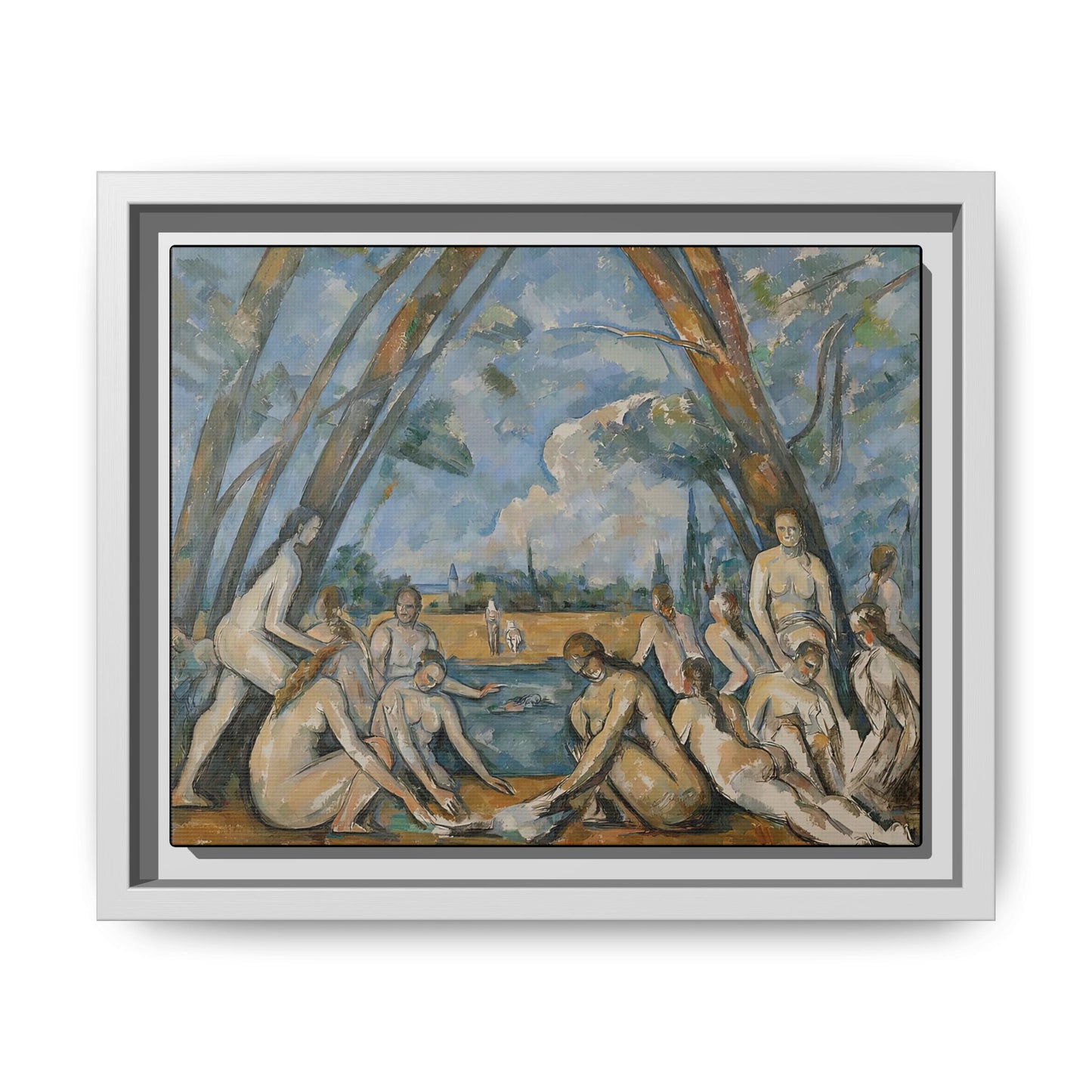Cézanne, Paul - The Large Bathers (1906) - Matte Canvas, Framed