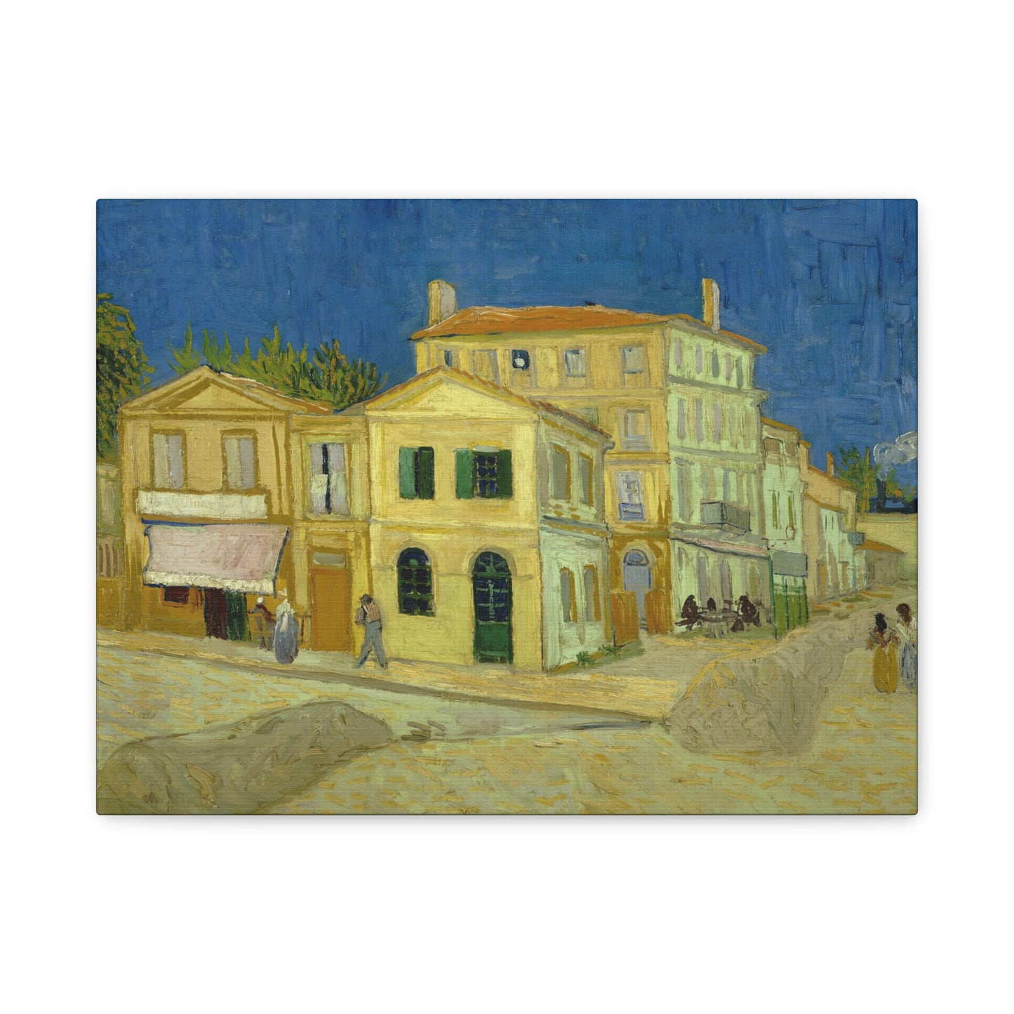 Van Gogh, Vincent - The Yellow House (1888)- Canvas Block, unframed