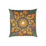 Monarch Butterfly Mandala - Poly Velvet Pillow