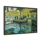 Monet, Claude - La Grenouillere (1869) - Matte Canvas, Framed