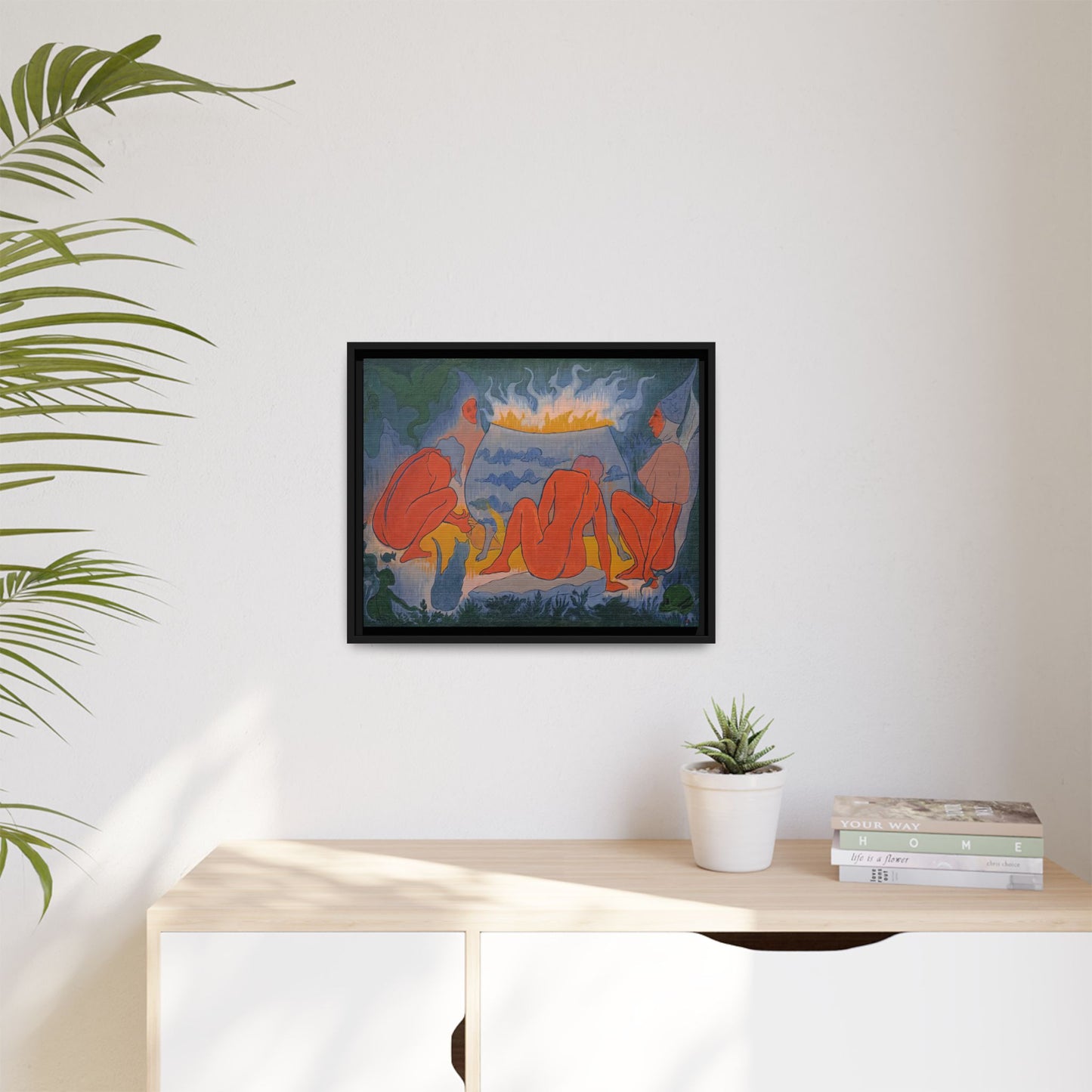 Ranson, Paul - Witches Around the Fire (1891) - Matte Canvas, Framed