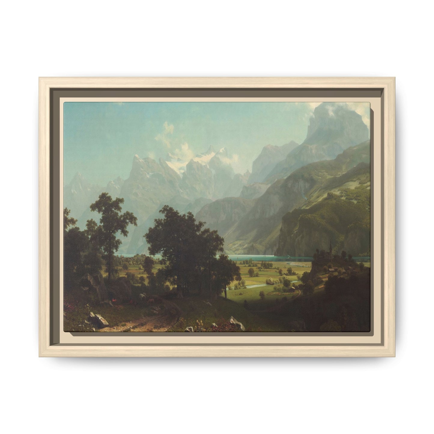 Bierstadt, Albert - Lake Lucerne (1858) - Matte Canvas, Framed