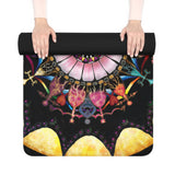 Obsidian Grandmothers Mandala - Rubber Yoga Mat