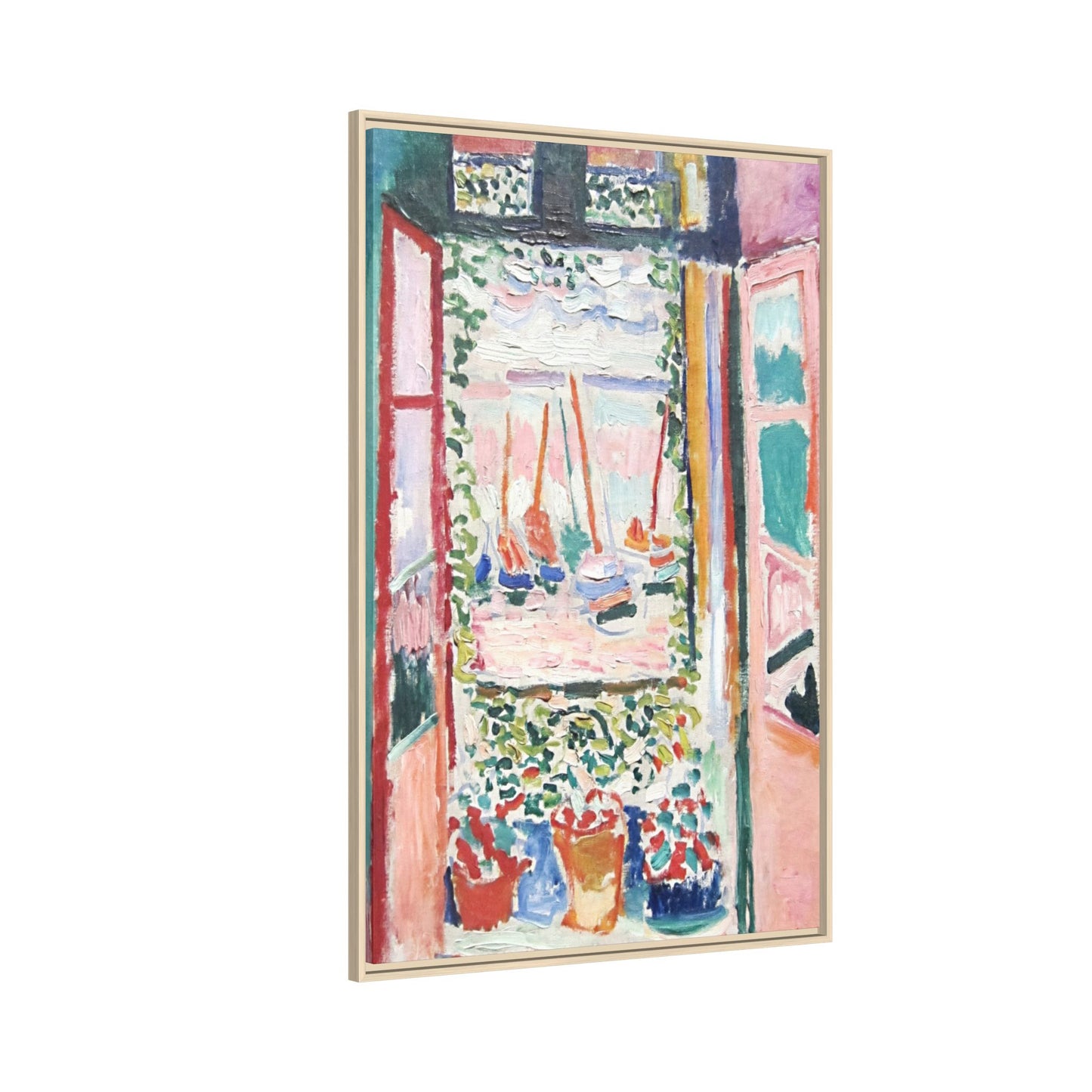 Matisse, Henri - Open Window, Collioure (1905) - Matte Canvas, Framed