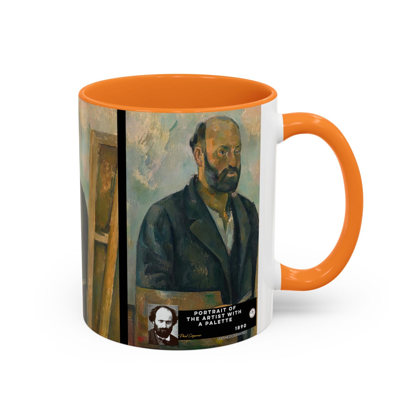 Cézanne, Paul - Portrait of the Artist with a Palette (1890) - Colorful Accent Mugs