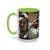Courbet, Gustave - The Desperate Man (1843) - Colorful Accent Mugs