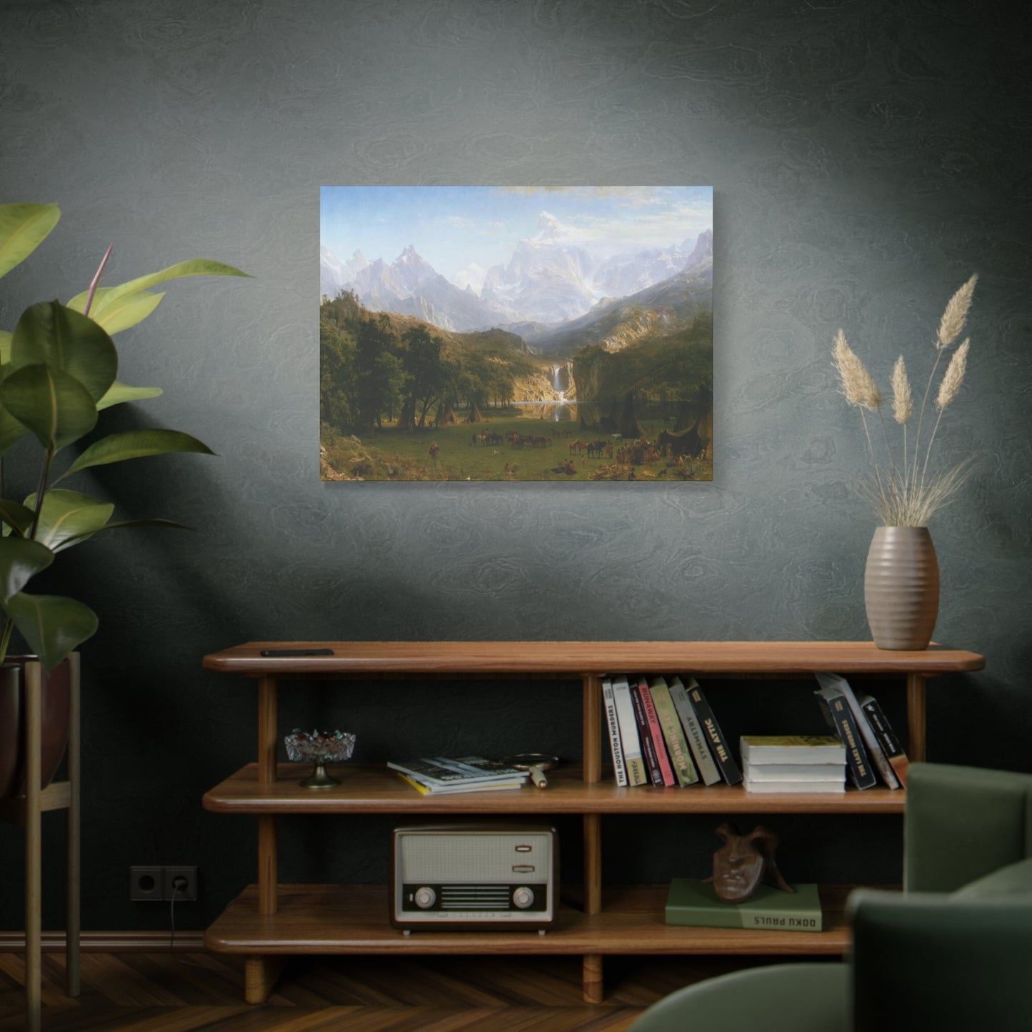 Bierstadt, Albert - The Rocky Mountains, Lander’s Peak (1863) - Canvas Block, unframed