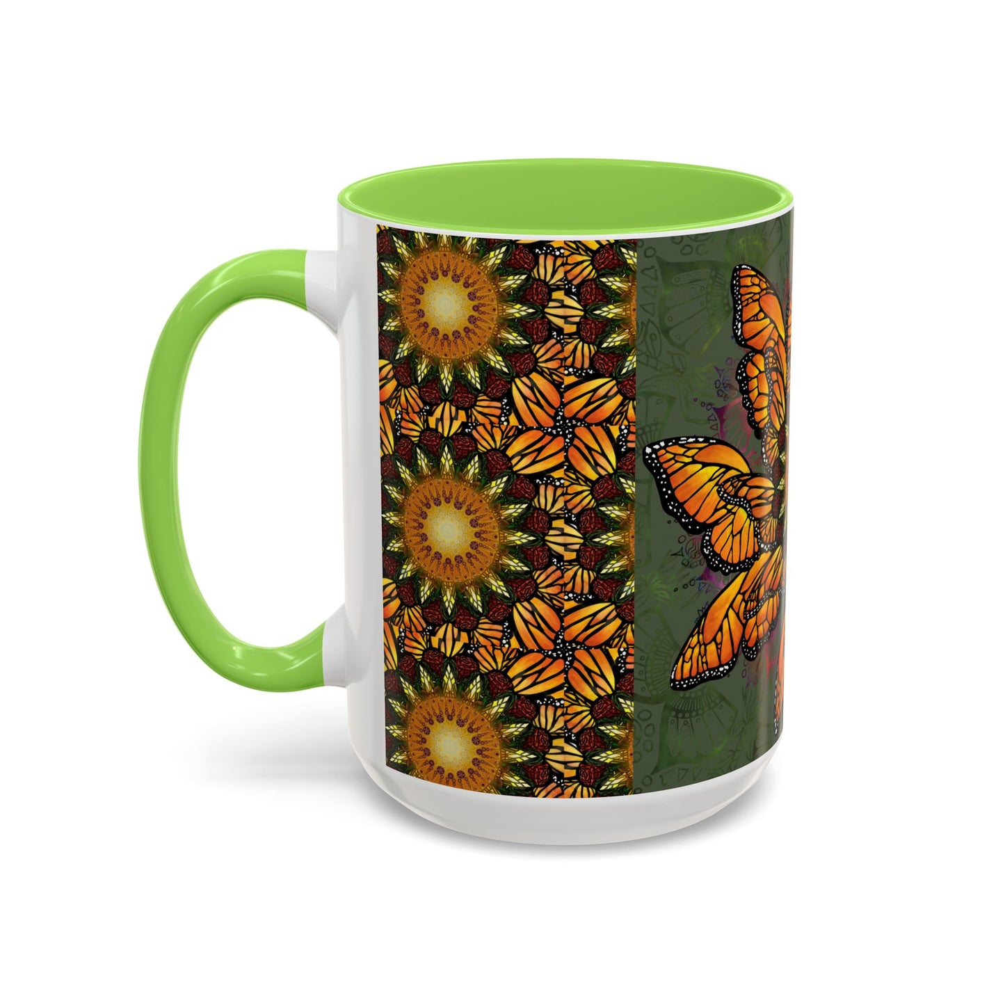 Pacio, Adam - Monarch Butterfly Mandala - Colorful Accent Mugs
