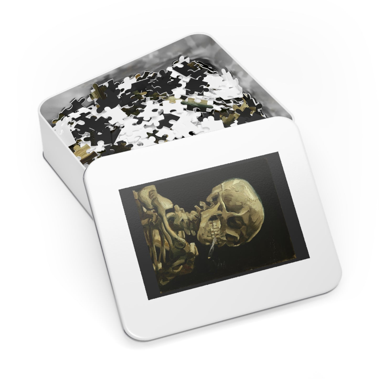 Van Gogh's  "Head of a Skeleton with a Burning Cigarette" - 1000pc Jigsaw Puzzle