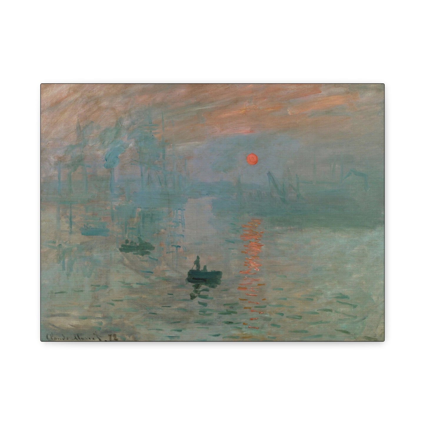 Monet, Claude - Impression, Sunrise (1872) - Canvas Block, unframed