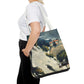 Cézanne, Paul - L’Estaque, Melting Snow (1870) - Tote Bag