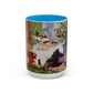 Cézanne, Paul - A Modern Olympia (1874) - Colorful Accent Mugs