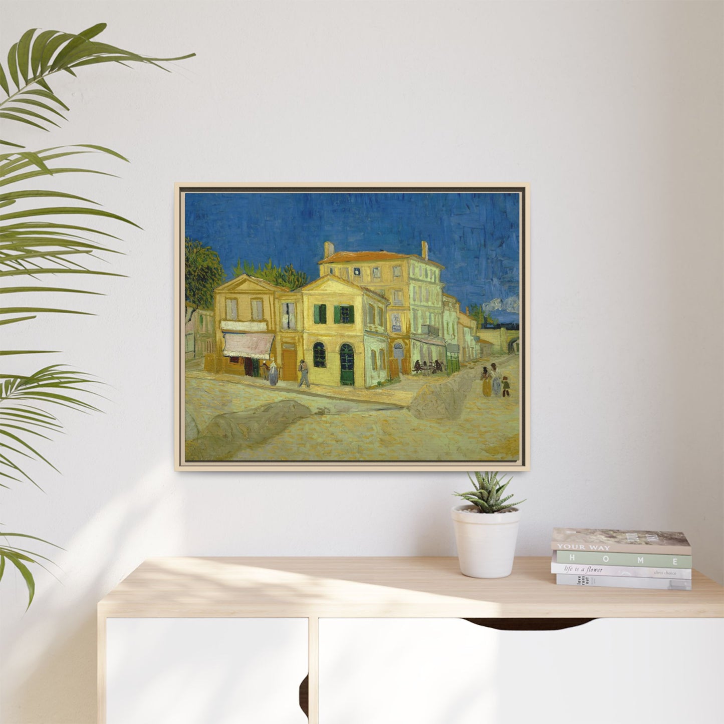 Van Gogh, Vincent - The Yellow House (1888) - Matte Canvas, Framed
