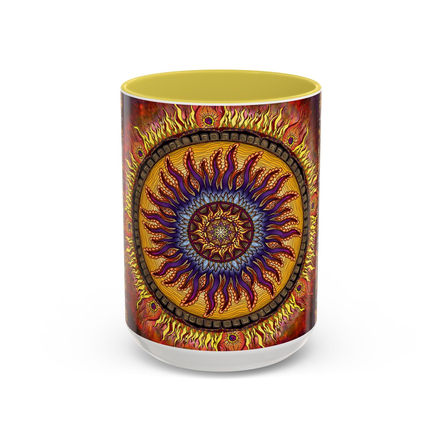 Pacio, Adam - Solar Disc Mandala - Colorful Accent Mugs