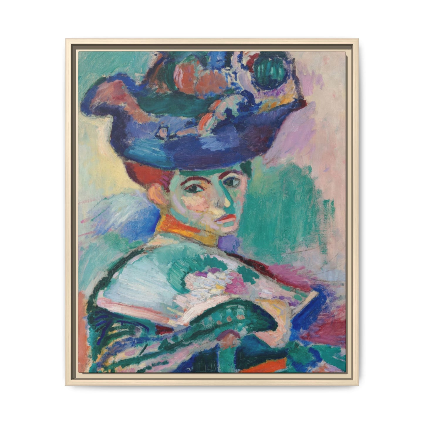 Matisse, Henri - Woman with a Hat (1905) - Matte Canvas, Framed