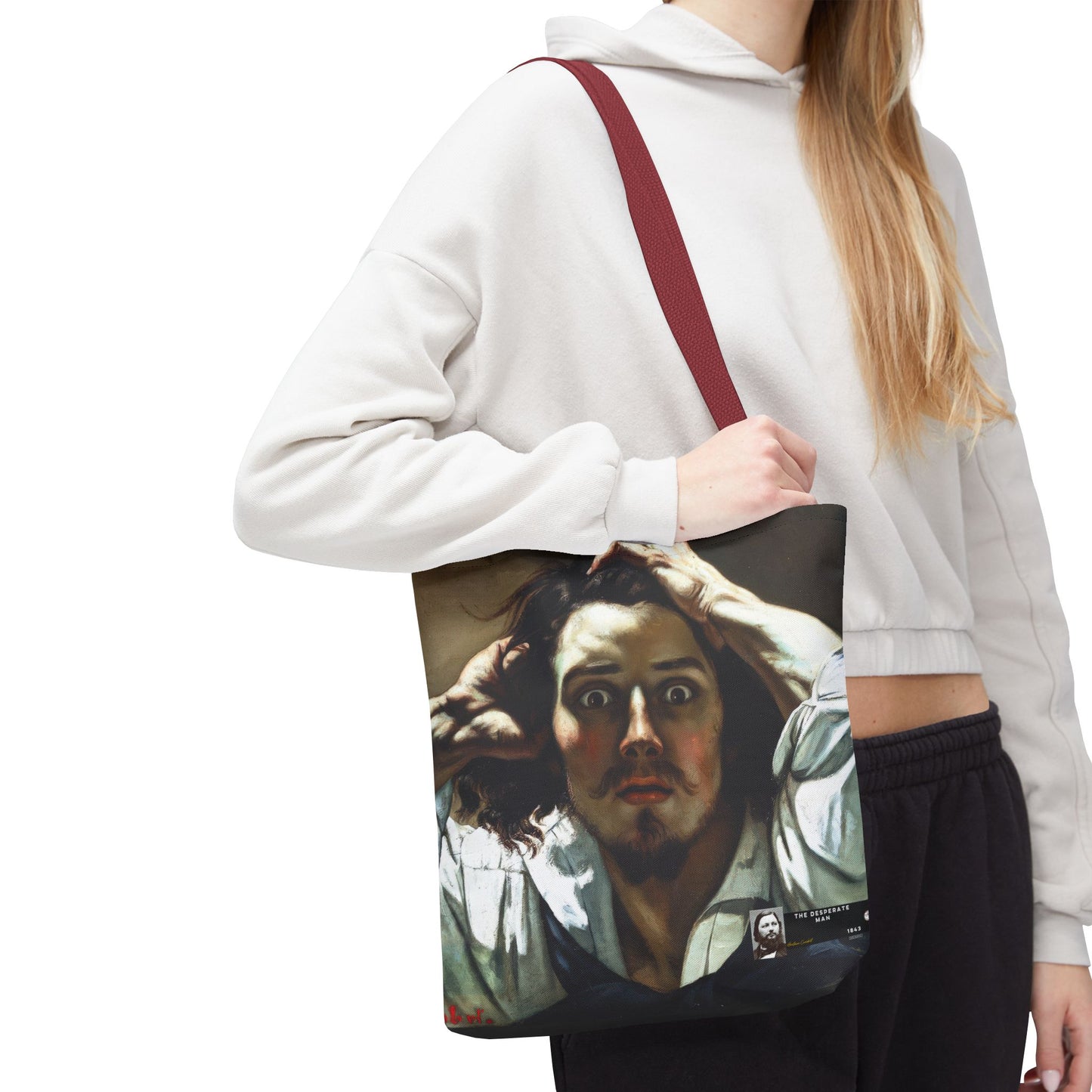 Courbet, Gustave - The Desperate Man (1843) - Tote Bag