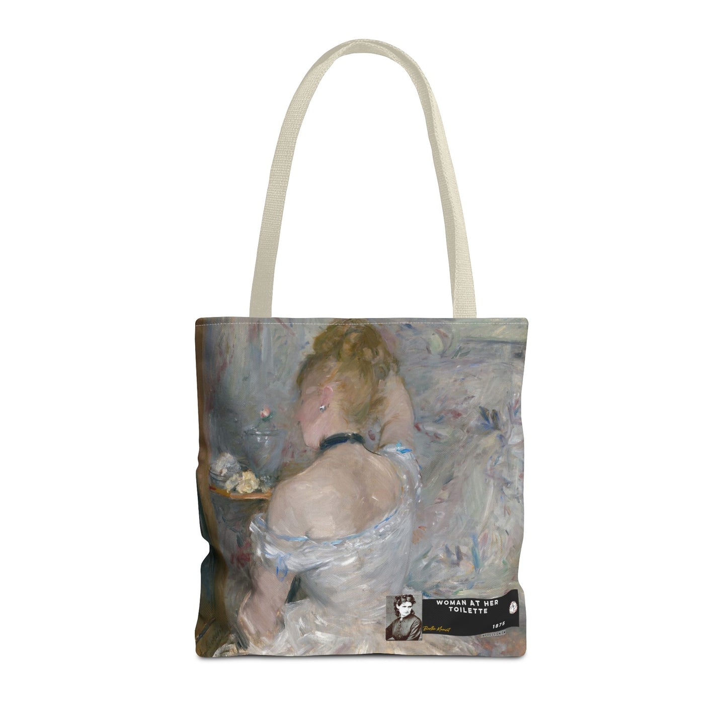 Morisot, Berthe - Woman at Her Toilette (1880) - Tote Bag