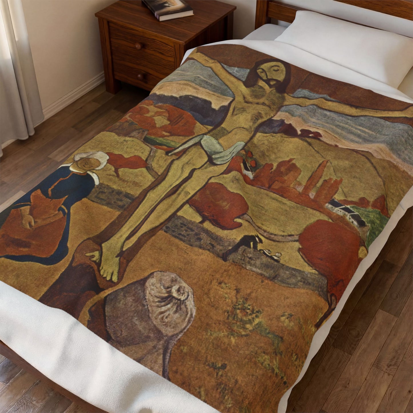 Gauguin, Paul - The Yellow Christ (1889) - Velveteen Plush Blanket