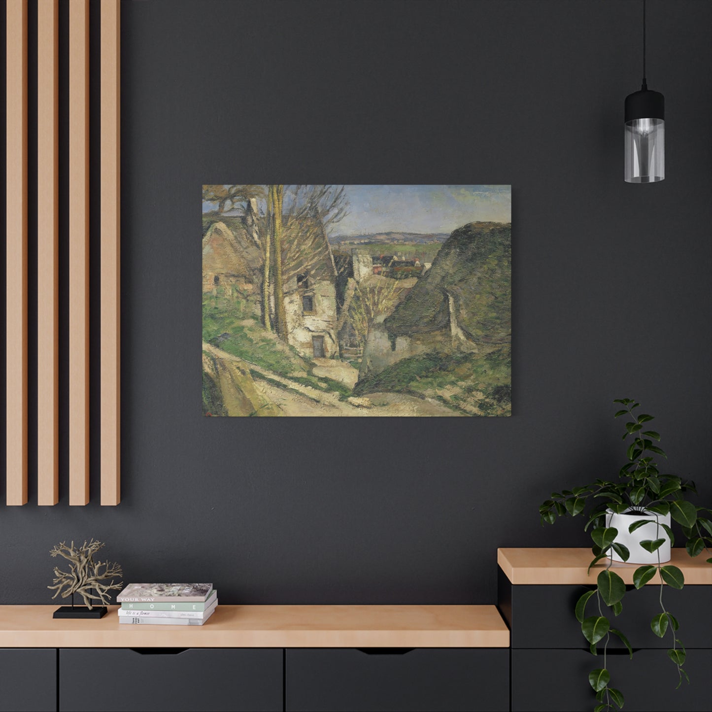 Cézanne, Paul - The House of the Hanged Man (1874) - Canvas Block, unframed