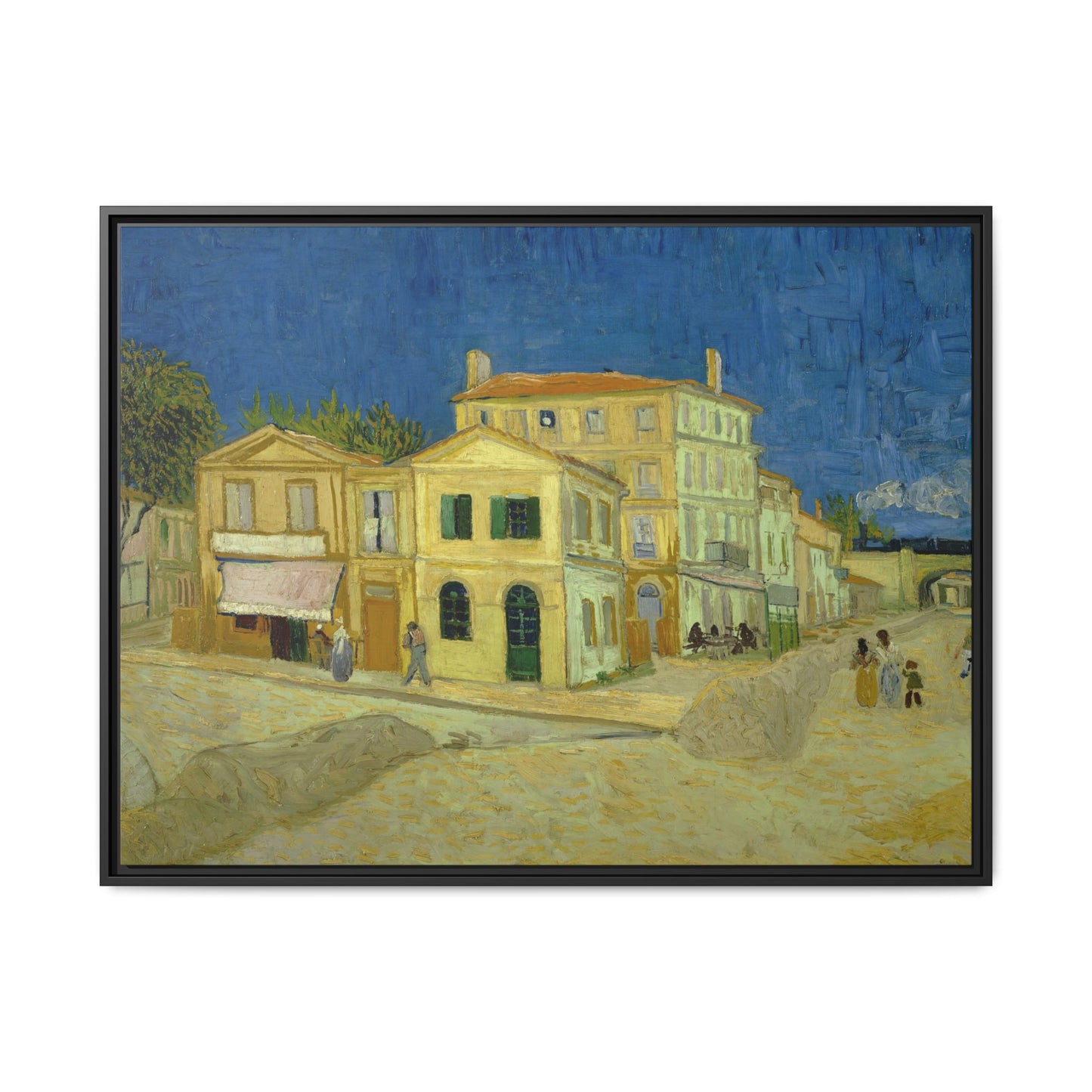 Van Gogh, Vincent - The Yellow House (1888) - Matte Canvas, Framed