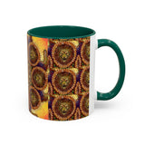 Lion Summer Mandala - Colorful Accent Mugs