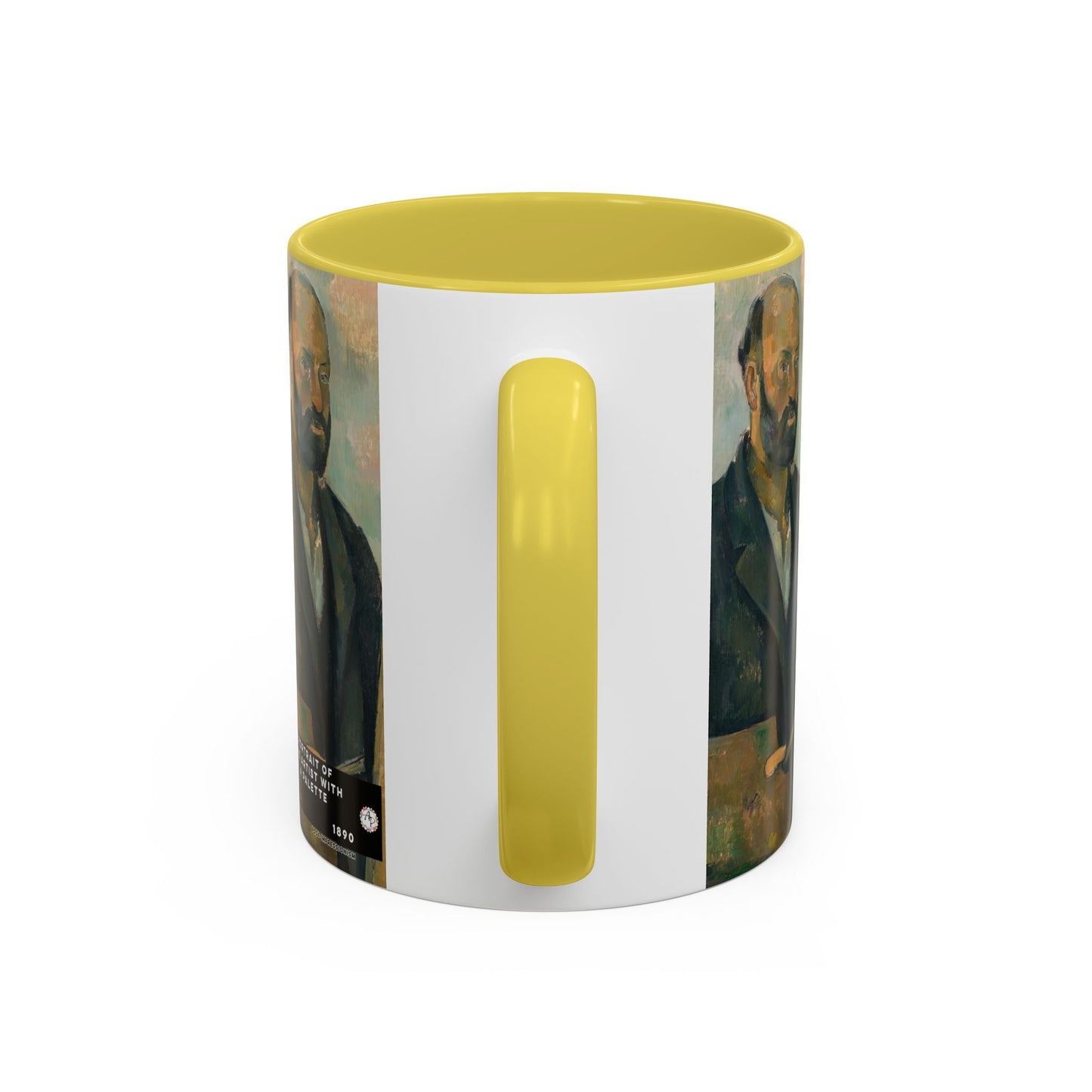 Cézanne, Paul - Portrait of the Artist with a Palette (1890) - Colorful Accent Mugs