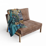 Liberty Mandala - Arctic Fleece Blanket