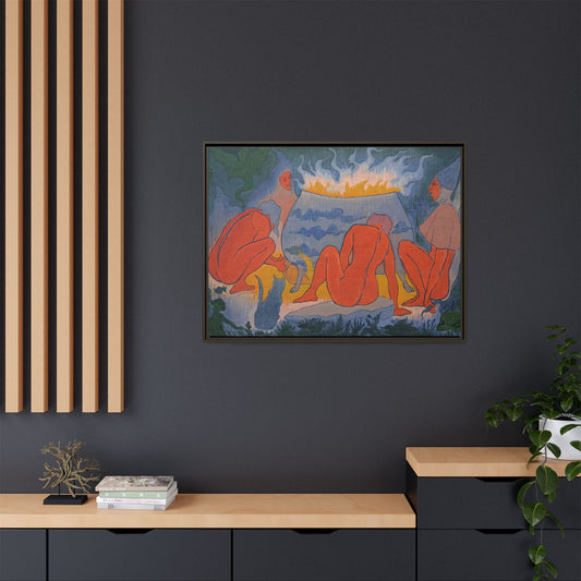 Ranson, Paul - Witches Around the Fire (1891) - Matte Canvas, Framed