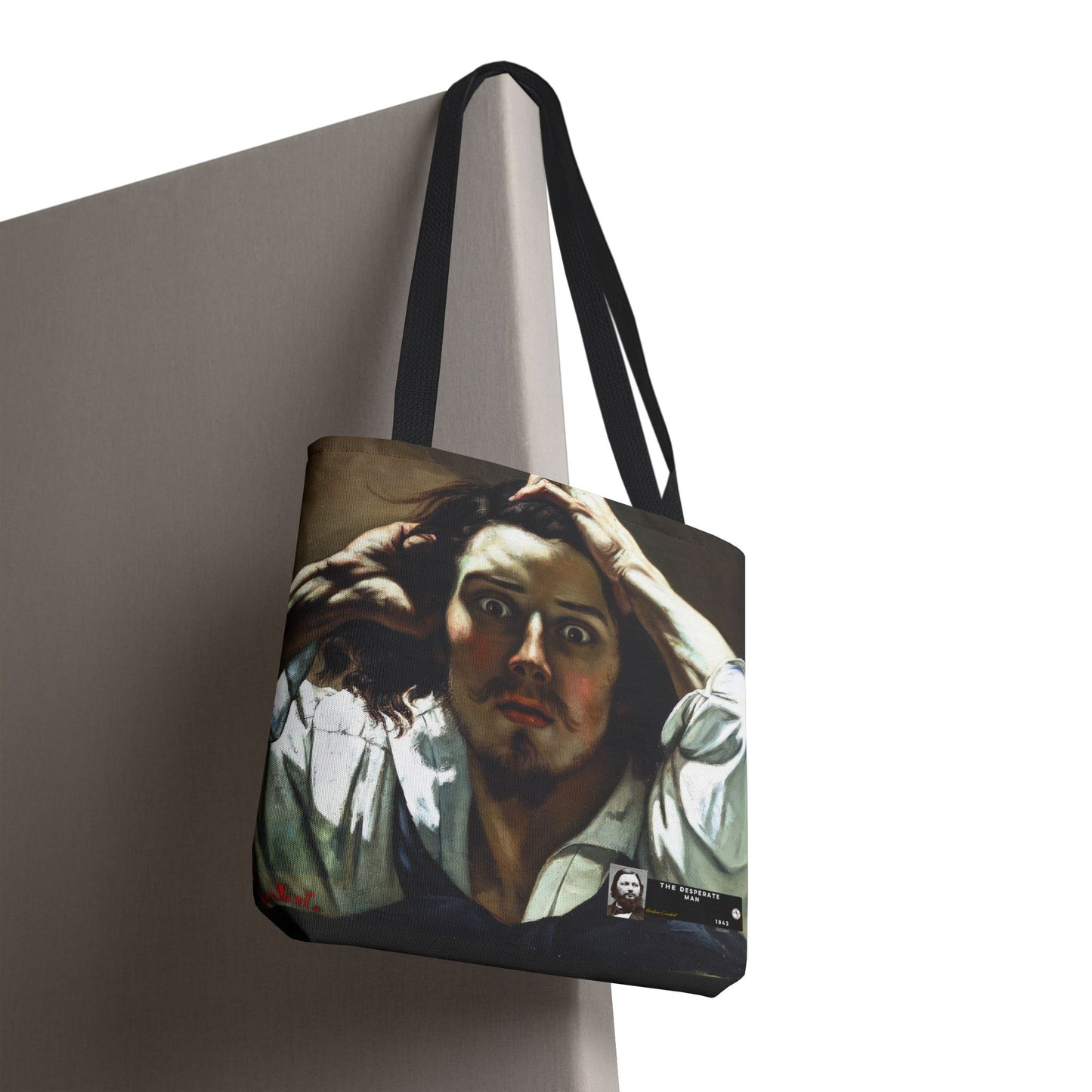 Courbet, Gustave - The Desperate Man (1843) - Tote Bag
