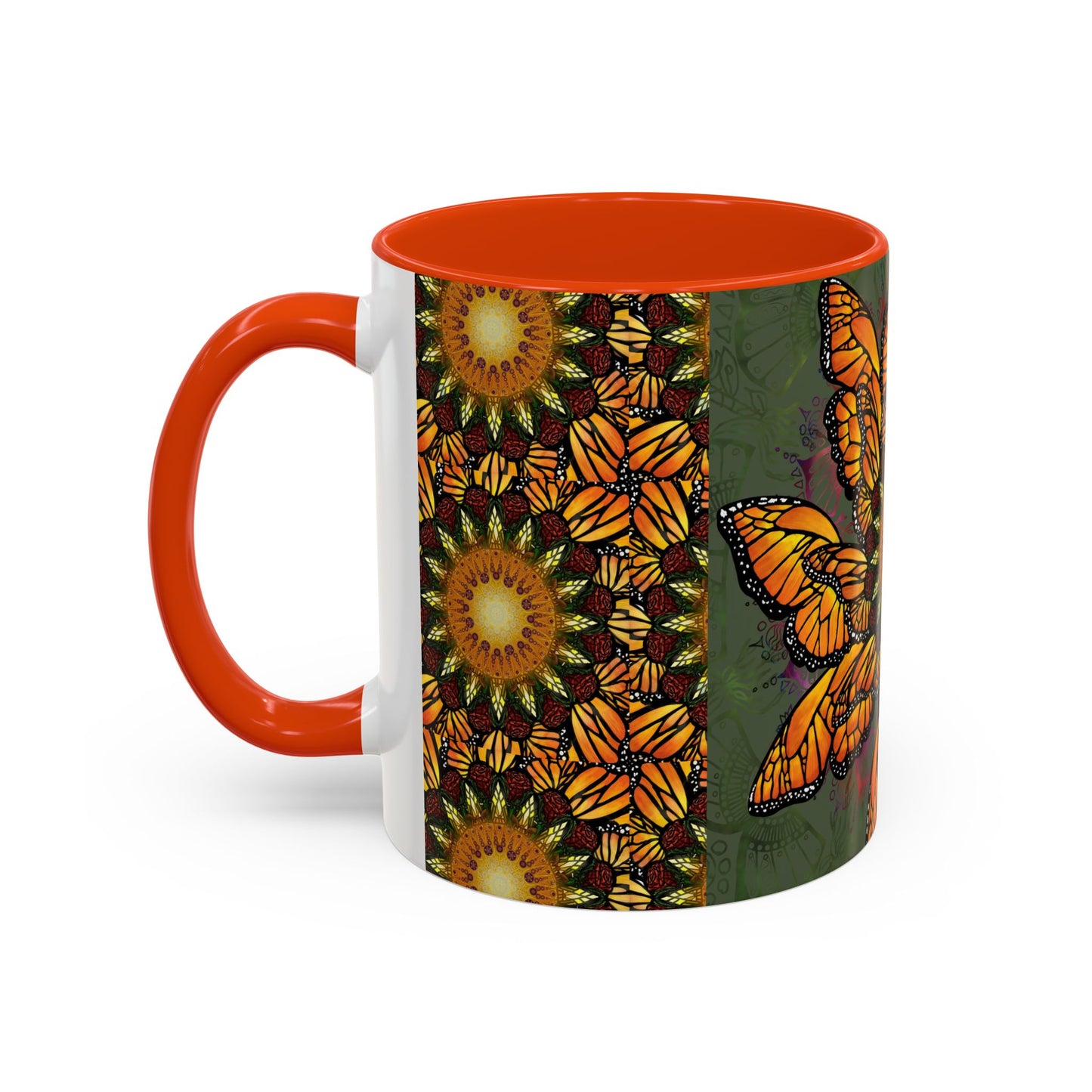 Pacio, Adam - Monarch Butterfly Mandala - Colorful Accent Mugs
